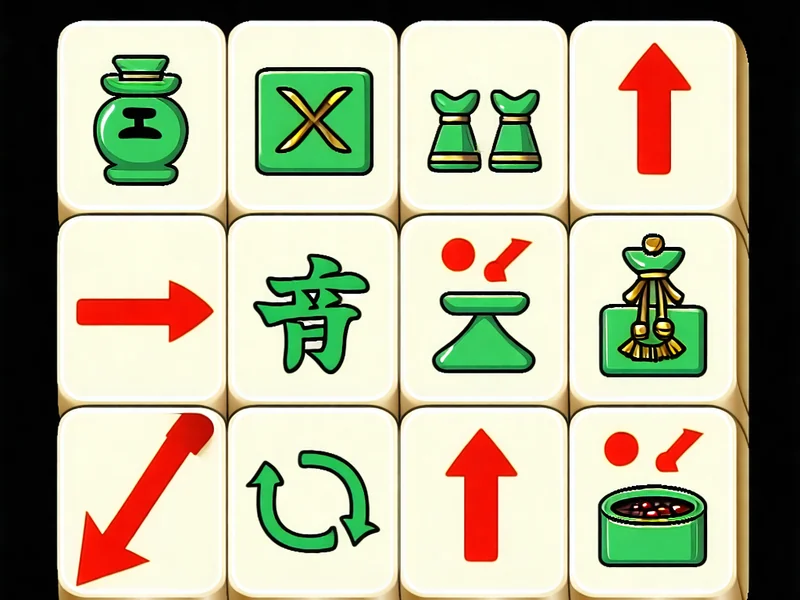 Sơ đồ quy trình chơi Mahjong cơ bản, minh họa các hành động bốc, đánh, ăn, chạm, côn, Ù