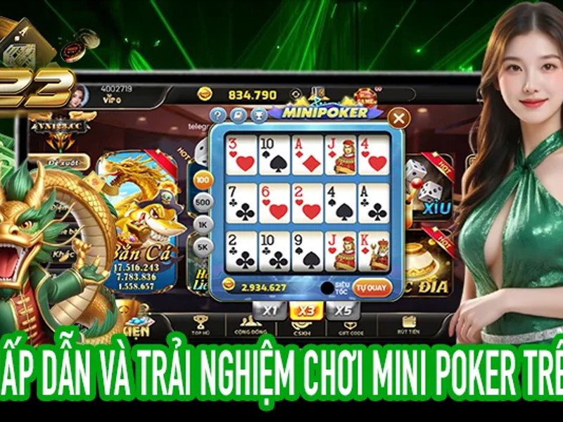 Hình ảnh các quân bài trong trò chơi bài Poker hoặc Tiến Lên