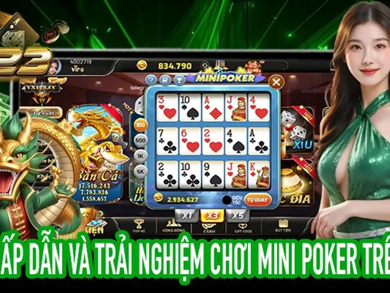 Trò chơi Poker Texas Hold'em tại suncity888, thể hiện chiến thuật và trí tuệ