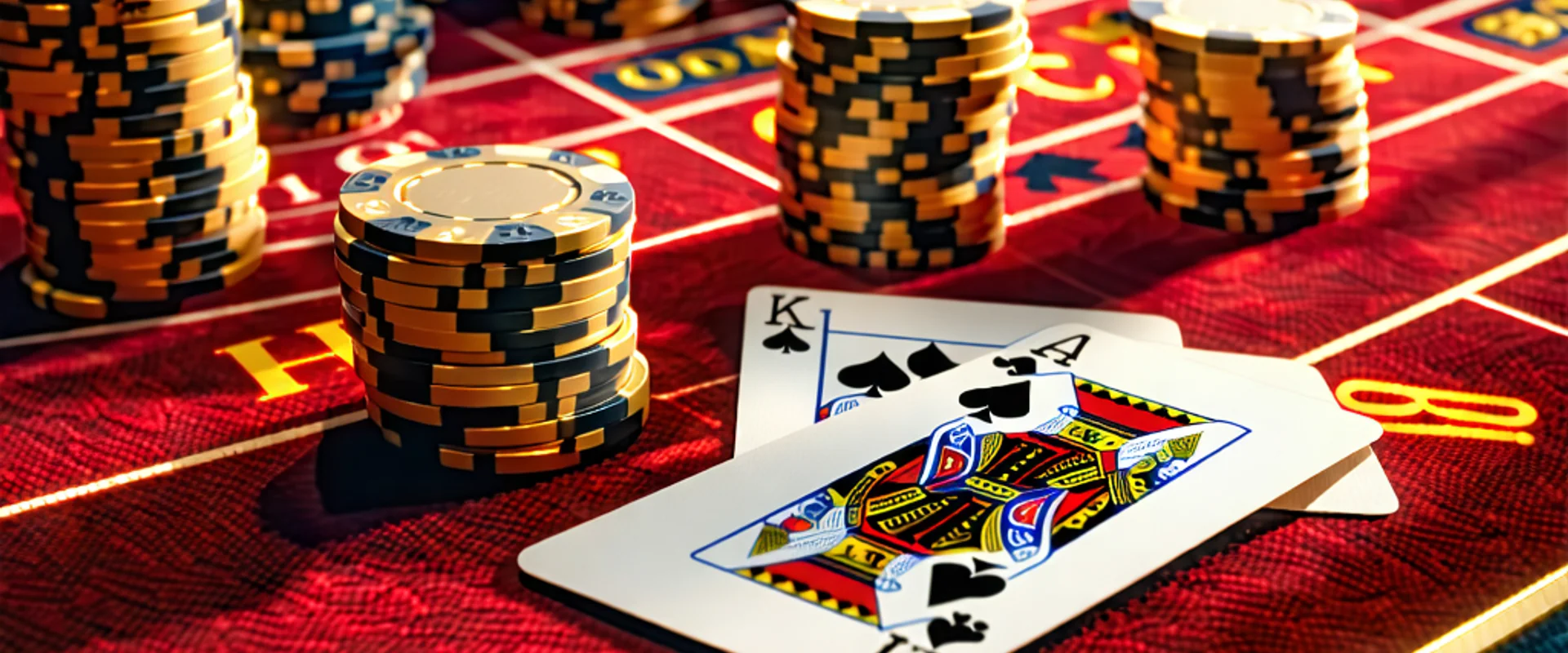Hình ảnh bàn Baccarat trực tuyến sang trọng tại suncity888 với các lá bài và chip cược, thể hiện sự chuyên nghiệp và uy tín của nền tảng.
