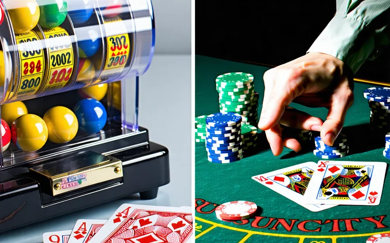 Hình ảnh xổ số và game bài Suncity888, bàn poker và vé số với các con số may mắn