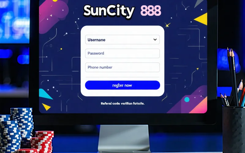 Biểu mẫu đăng ký tài khoản Suncity888 với các trường thông tin cần điền