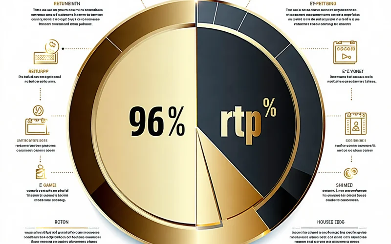 Biểu đồ thể hiện tỷ lệ hoàn trả (RTP) của trò chơi slot, minh họa phần trăm tiền cược được trả lại cho người chơi theo thời gian.