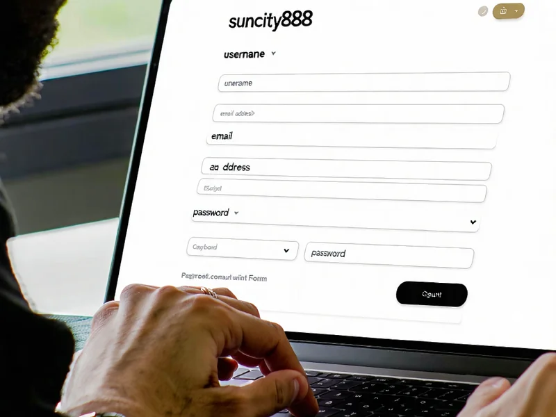 Điền thông tin vào biểu mẫu đăng ký Suncity888