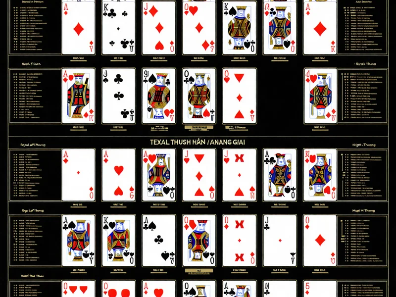 Bảng xếp hạng các bộ bài Texas Hold'em