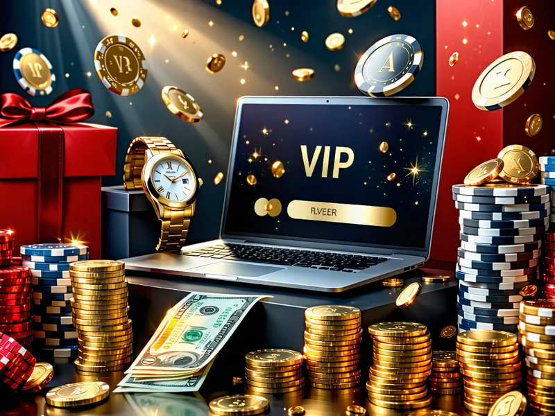 Hình ảnh các phần thưởng và ưu đãi độc quyền dành cho thành viên VIP của suncity888, bao gồm tiền thưởng, quà tặng sang trọng và các biểu tượng đặc quyền, thể hiện sự giàu có và giá trị vượt trội.